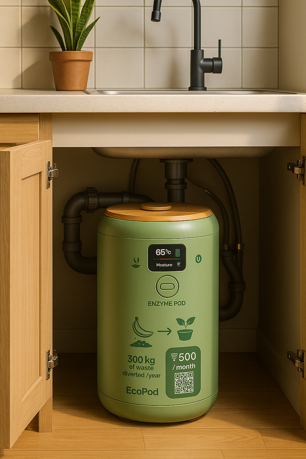 EcoPod under kitchen sink